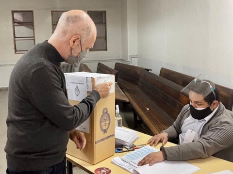 Votó Horacio Rodriguez Larreta