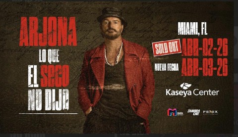 Espectacular suceso de Ricardo Arjona en Miami