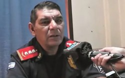 Cristian Bravo comandante mayor jefe de bomberos voluntarios de Concorida