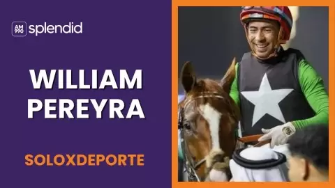William Pereyra, jockey, en SoloXDeporte