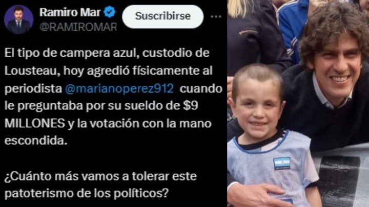 Manuel Jardón: “Me resulta ofensivo que tomen una imagen donde aparece mi hijo”.