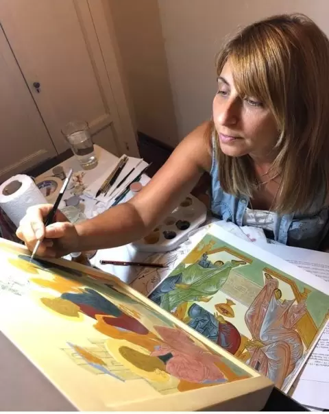 Giselle Ochoa: "La iconograf&iacute;a me encontr&oacute; en un momento muy dif&iacute;cil de mi vida&rdquo;