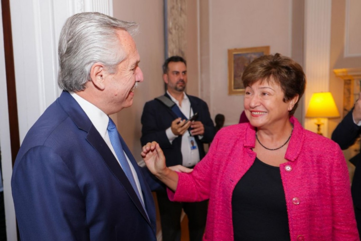 Reunión del Presidente con Kristalina Georgieva y aprobación del FMI al programa argentino con el fondo