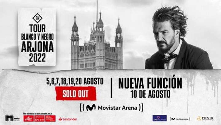 RICARDO ARJONA EN ARGENTINA - NUEVA FUNCIÓN EN EL MOVISTAR ARENA