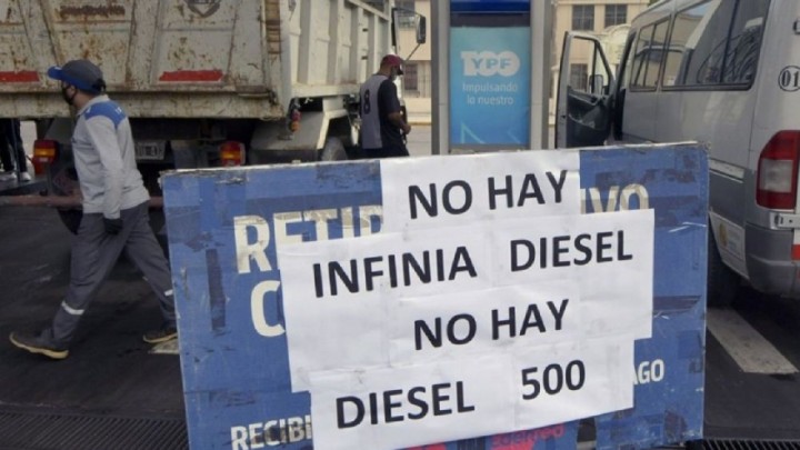 Falta de combustible en distintos puntos del país